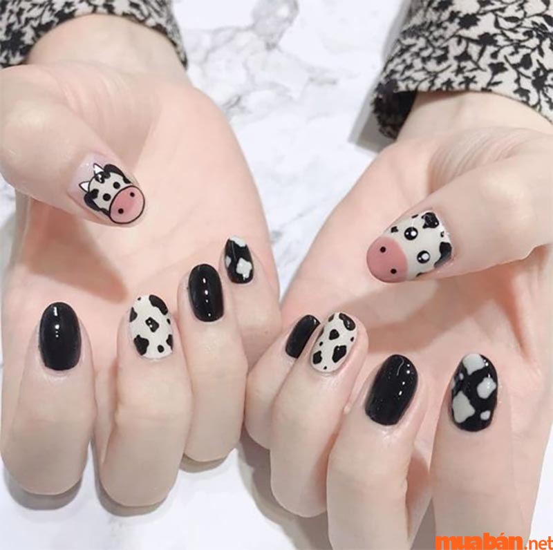 101+ Mẫu nail đen trắng sang trọng, dẫn đầu xu hướng hiện nay