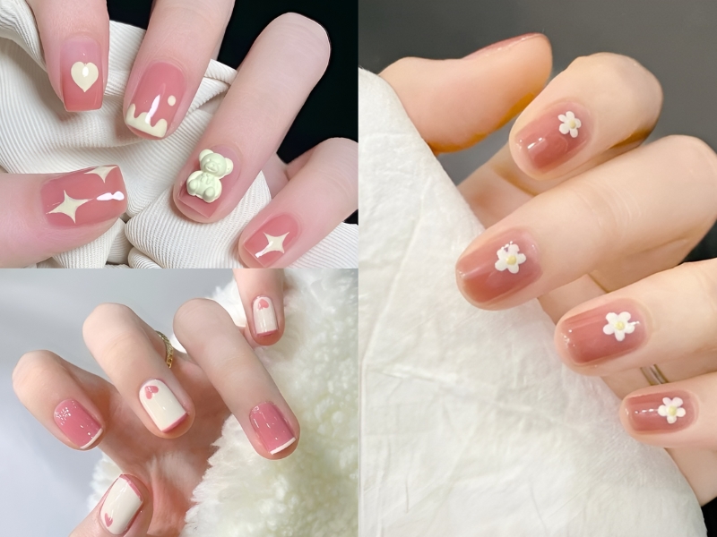 Bí Quyết Chọn Mẫu Nail Phù Hợp Với Móng Ngắn: Đơn Giản Mà Sang Trọng