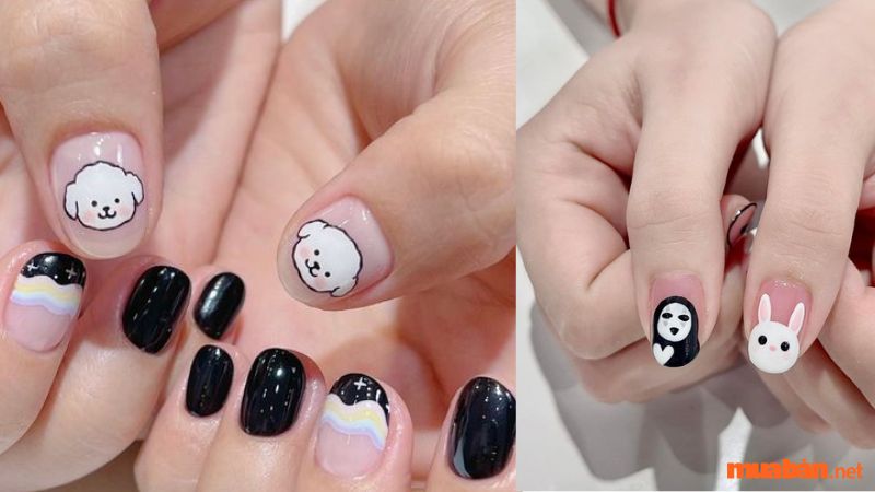 101+ Mẫu nail đen trắng sang trọng, dẫn đầu xu hướng hiện nay