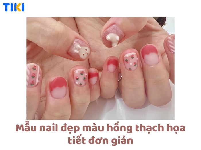 60+ Mẫu Nail Màu Hồng Thạch Nhẹ Nhàng, Quyến Rũ, Theo Đuổi Xu Hướng