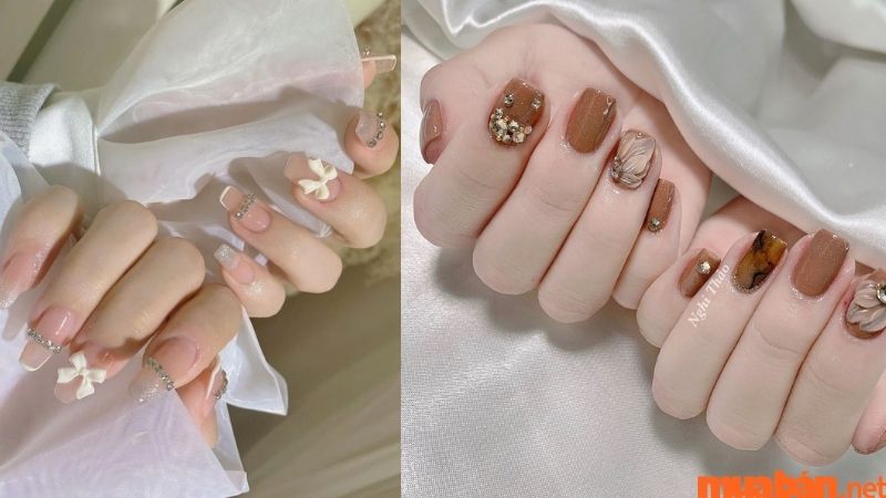 99+ Mẫu nail đính đá đẹp đơn giản nhưng cuốn hút 2024