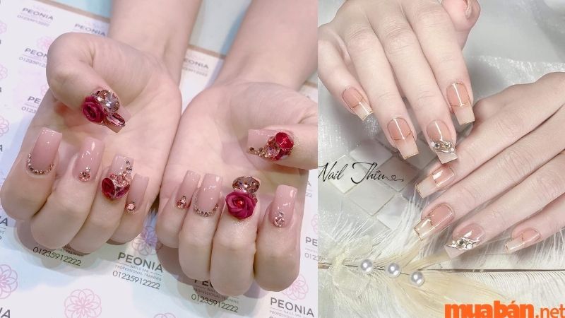 99+ Mẫu nail đính đá đẹp đơn giản nhưng cuốn hút 2024