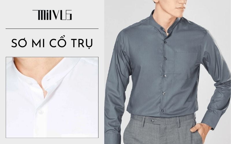 Khám Phá Mẫu Áo Sơ Mi Cổ Trụ Hiện Đại Trẻ Trung