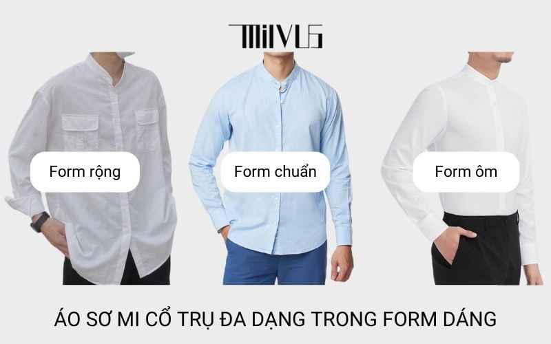 Khám Phá Mẫu Áo Sơ Mi Cổ Trụ Hiện Đại Trẻ Trung