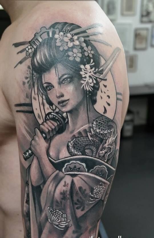 Gợi ý 555+ hình xăm geisha cho người mê văn hóa Nhật Bản - Genztattoo