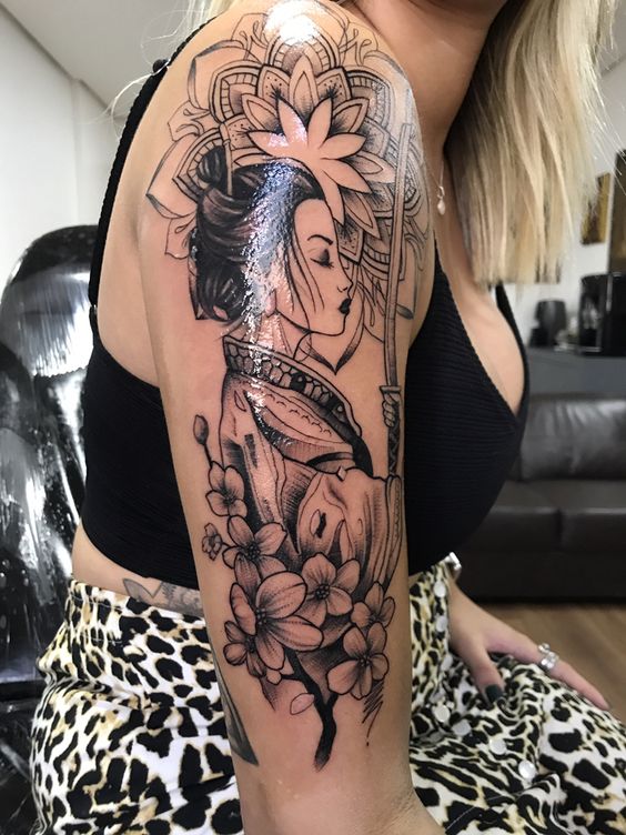 Gợi ý 555+ hình xăm geisha cho người mê văn hóa Nhật Bản - Genztattoo