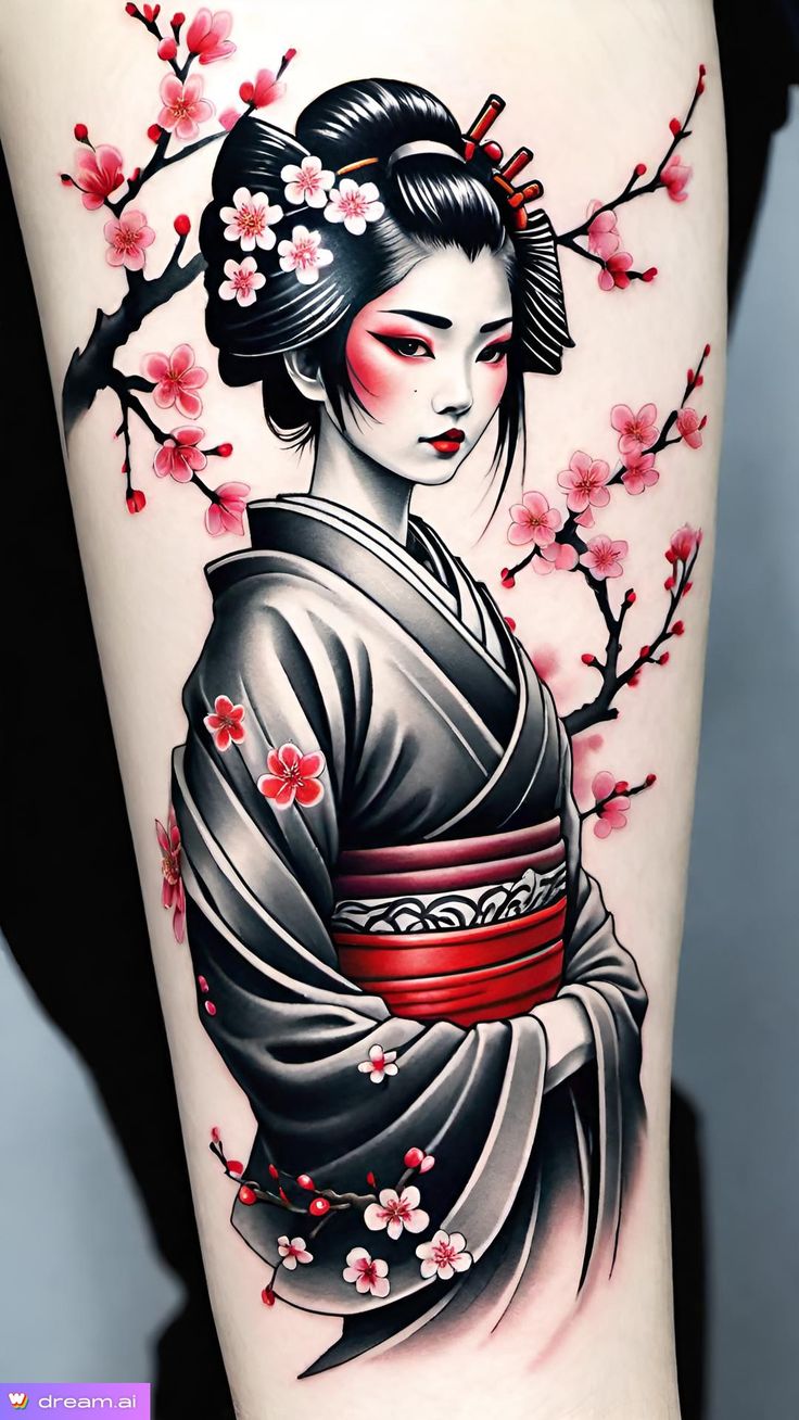 Gợi ý 555+ hình xăm geisha cho người mê văn hóa Nhật Bản - Genztattoo