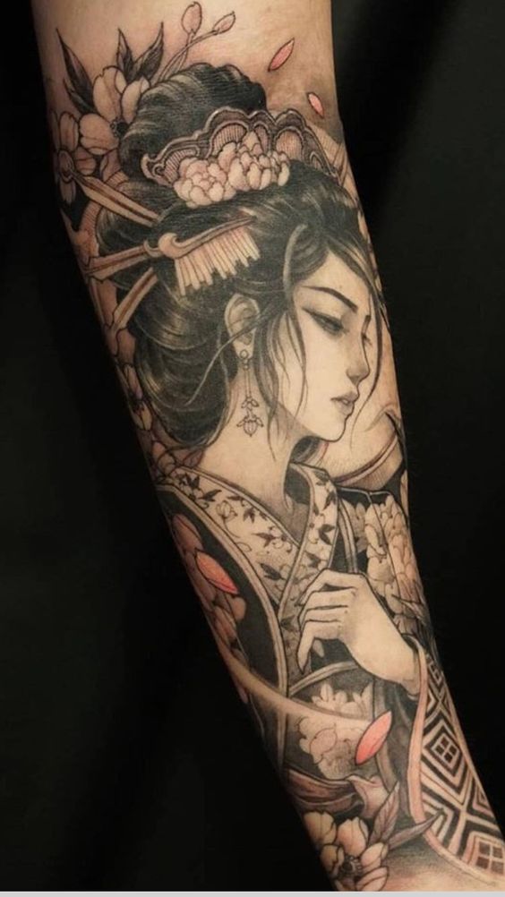 Gợi ý 555+ hình xăm geisha cho người mê văn hóa Nhật Bản - Genztattoo