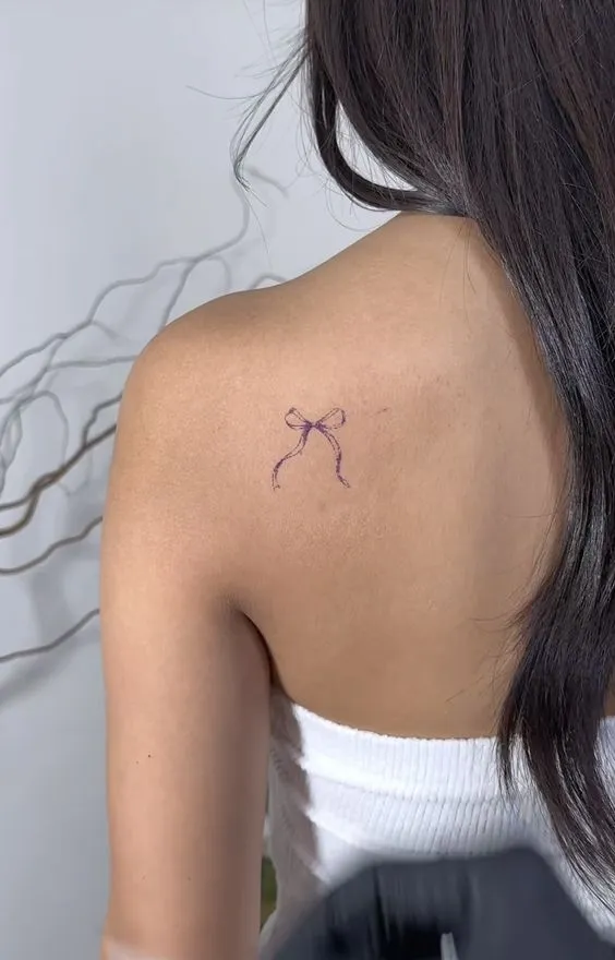 99 hình xăm nơ mini dễ thương cho những nàng thơ - Genztattoo