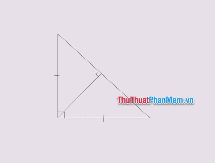 Cách tính chiều cao trong tam giác vuông cân & Ví dụ