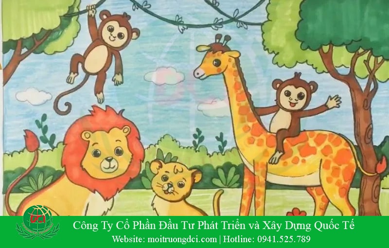 Tranh bảo vệ môi trường với 6 chủ đề hay và ý nghĩa