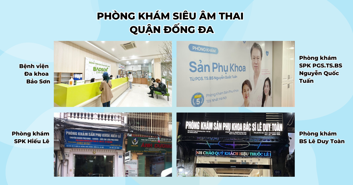 Tổng hợp Phòng khám Siêu âm thai gần đây Hà Nội theo quận (phần 1)