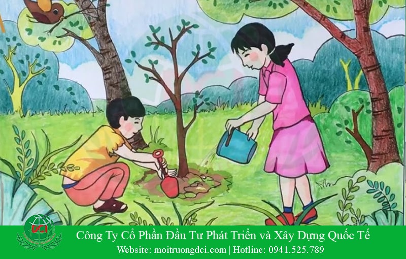 Tranh bảo vệ môi trường với 6 chủ đề hay và ý nghĩa