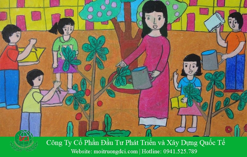 Tranh bảo vệ môi trường với 6 chủ đề hay và ý nghĩa