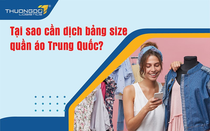 Dịch bảng size quần áo Trung Quốc hỗ trợ tư vấn khách chọn size