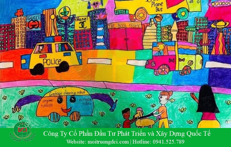 Tranh bảo vệ môi trường với 6 chủ đề hay và ý nghĩa