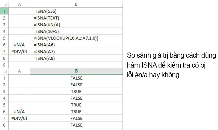 #n/a là lỗi gì trong excel? Cách sửa lỗi n/a hiệu quả