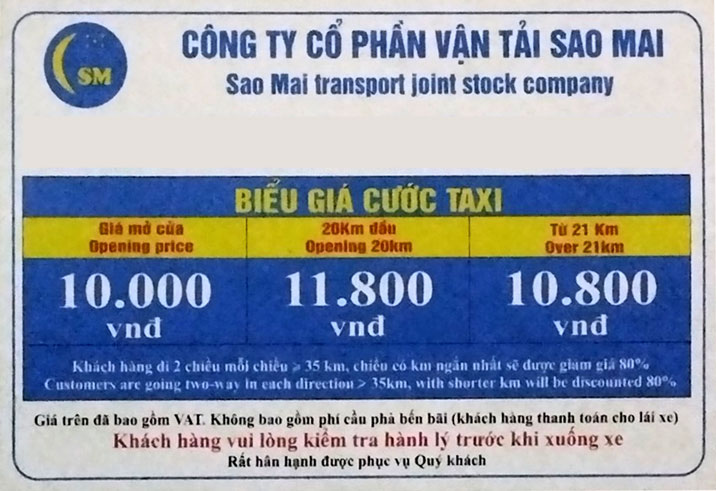 Giá cước các hãng taxi uy tín tại Bắc Ninh 2024