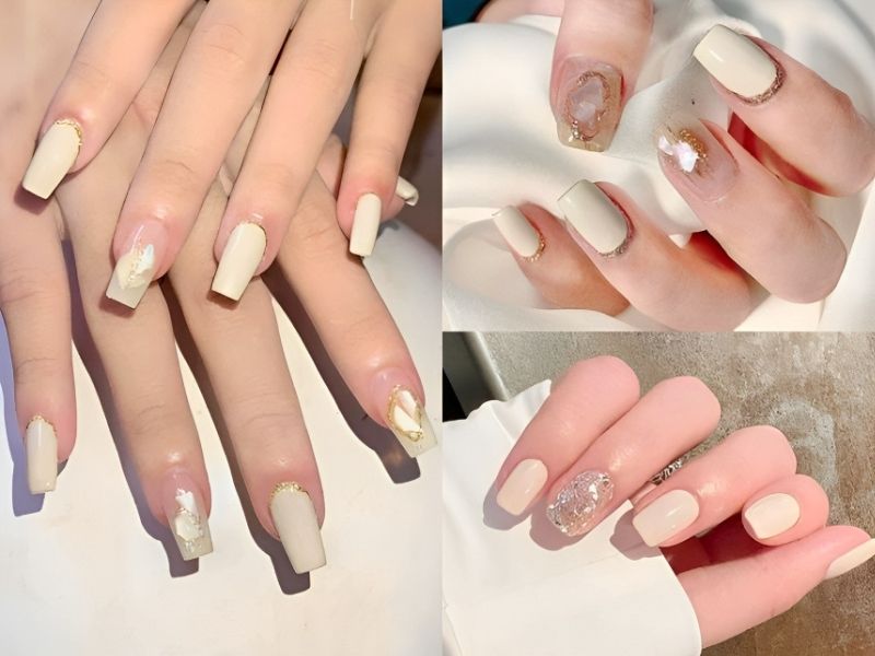 Top 10+ mẫu nail cô dâu màu trắng sang trọng nhất hiện nay