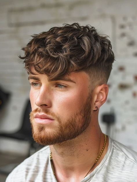 Kiểu tóc nam Curly Top: Phong cách xoăn bồng bềnh cho diện mạo độc đáo