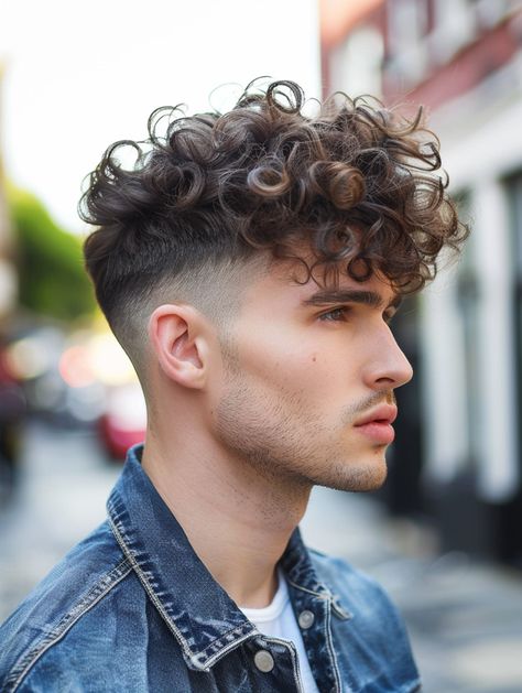 Kiểu tóc nam Curly Top: Phong cách xoăn bồng bềnh cho diện mạo độc đáo