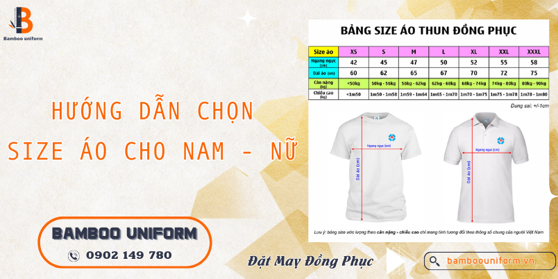 Hướng dẫn chọn size áo đồng phục chi tiết chính xác nhất