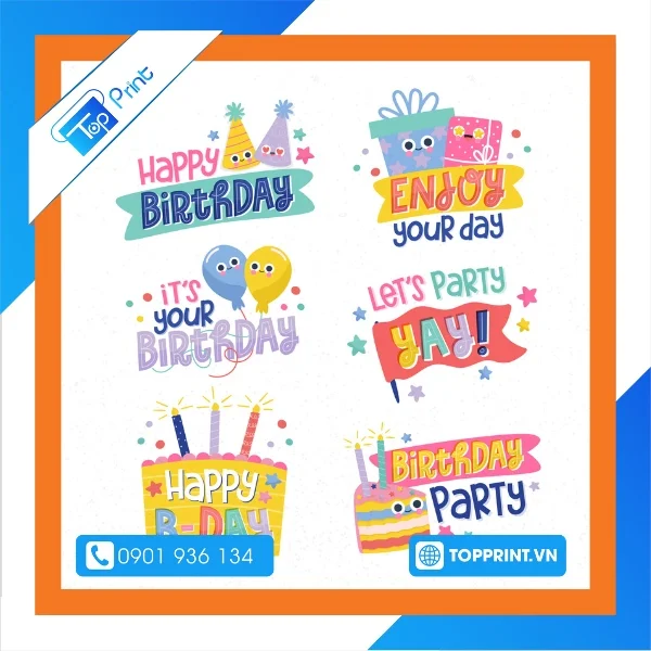 22+ mẫu sticker sinh nhật, happy birthday đẹp lung linh [File Download] 