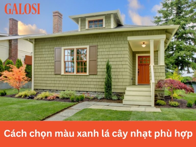 Sơn nhà màu xanh lá cây nhạt - Gam màu nổi bật #2024