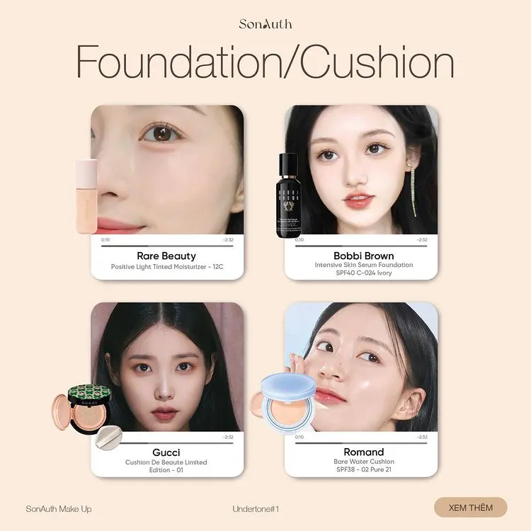 MakeUp Cho Tone Da Lạnh - Cool Undertone | SonAuth