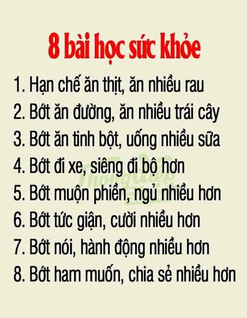 DANH NGÔN VỀ SỨC KHỎE