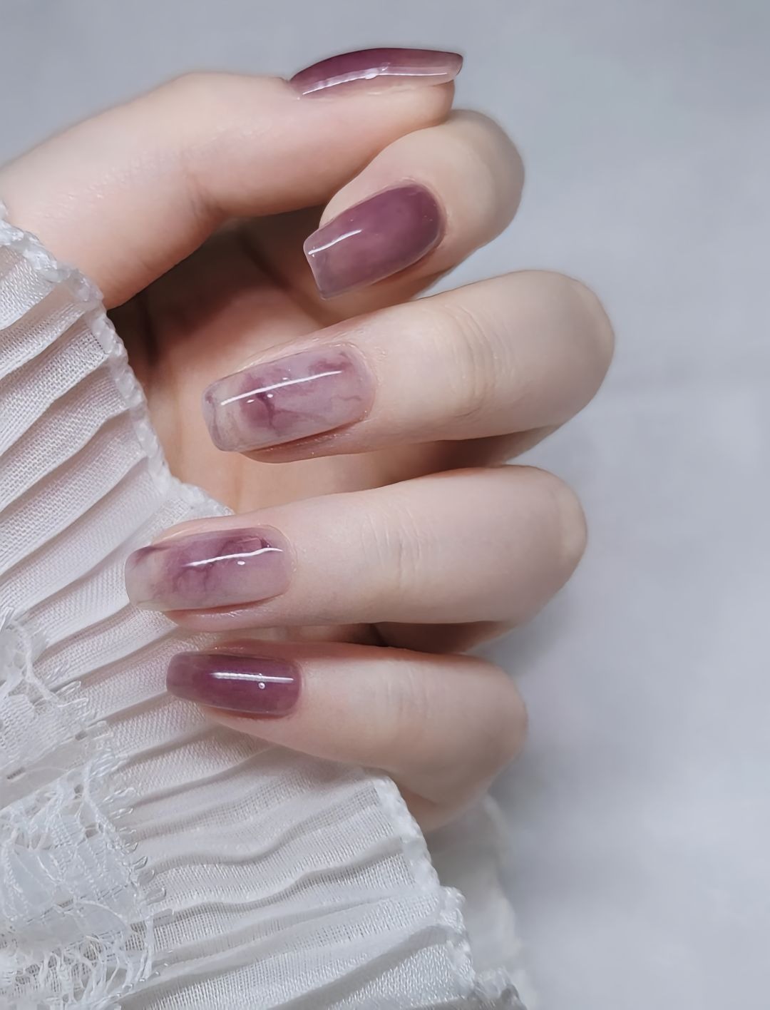 99 Mẫu Nail Màu Tím Thạch Căng Mọng Như Trái Nho