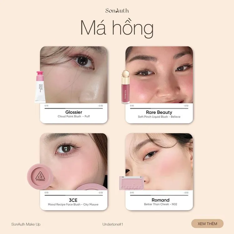 MakeUp Cho Tone Da Lạnh - Cool Undertone | SonAuth