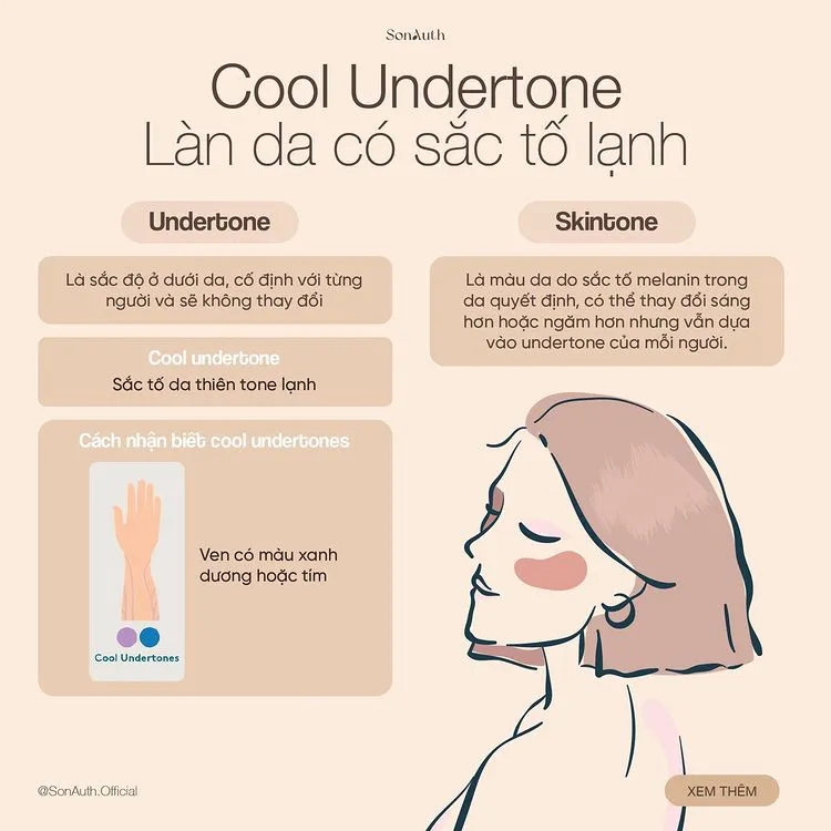 MakeUp Cho Tone Da Lạnh - Cool Undertone | SonAuth