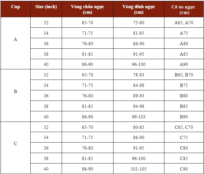 Cách chọn size áo ngực chuẩn chỉnh không phải chị em nào cũng biết