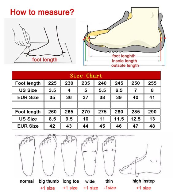 Cách đo và tính size giày khi mua hàng Mỹ siêu chuẩn cho nam, nữ