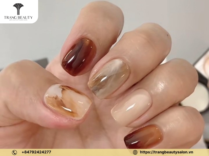 70+ Mẫu nail thạch nâu đẹp sang chảnh và thu hút nhất