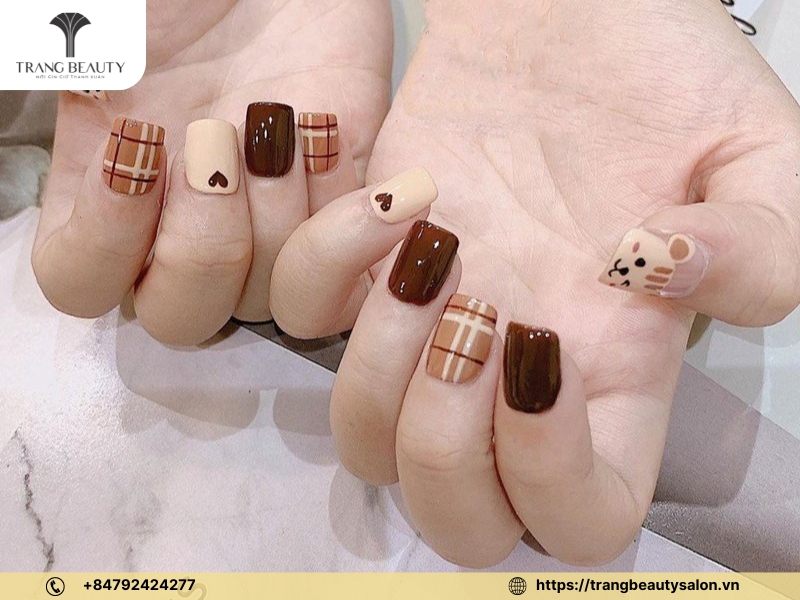 70+ Mẫu nail thạch nâu đẹp sang chảnh và thu hút nhất