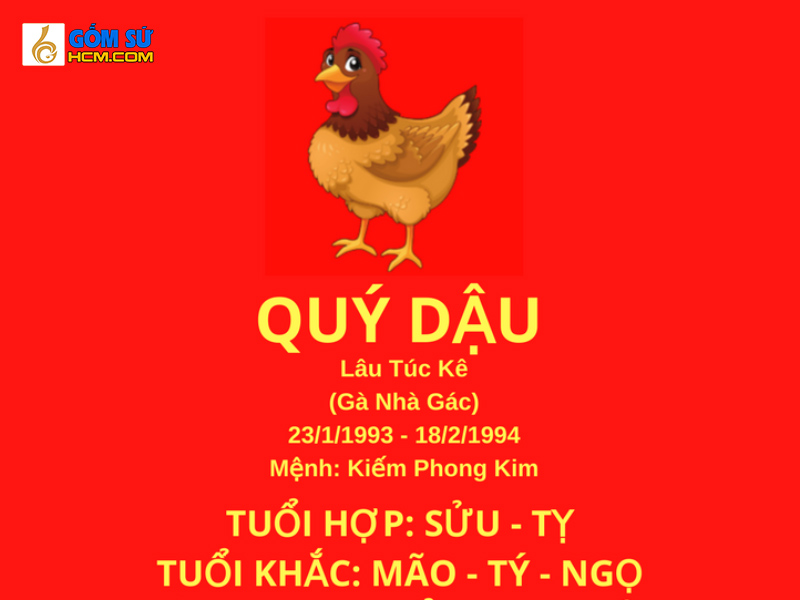 Tuổi quý dậu hợp với tuổi nào? Khắc tuổi nào? Vật phẩm may cho tuổi Quý Dậu