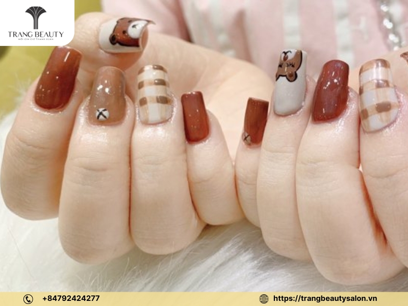 70+ Mẫu nail thạch nâu đẹp sang chảnh và thu hút nhất