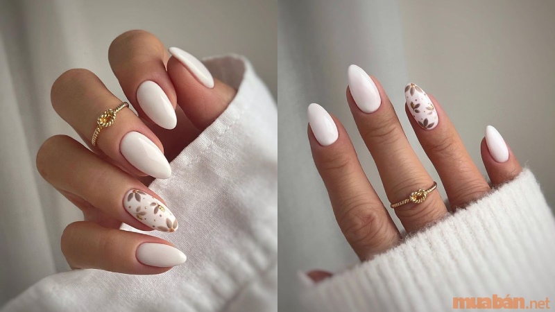 Top 10 mẫu nail cô dâu màu trắng nhẹ nhàng, sang trọng