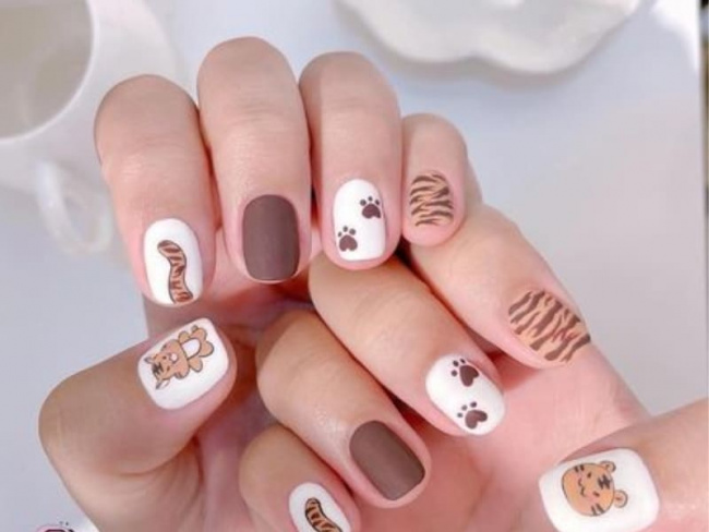 Top 50 mẫu nail Gấu Brown dễ thương cho phái đẹp