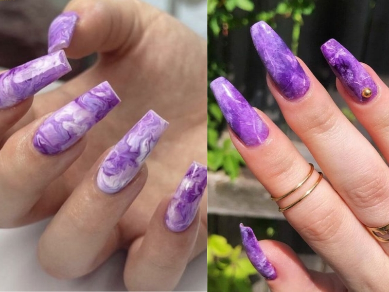 15+ Mẫu Nail Tím Đẹp Phong Cách Nhất Hiện Nay