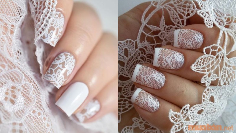 Top 10 mẫu nail cô dâu màu trắng nhẹ nhàng, sang trọng