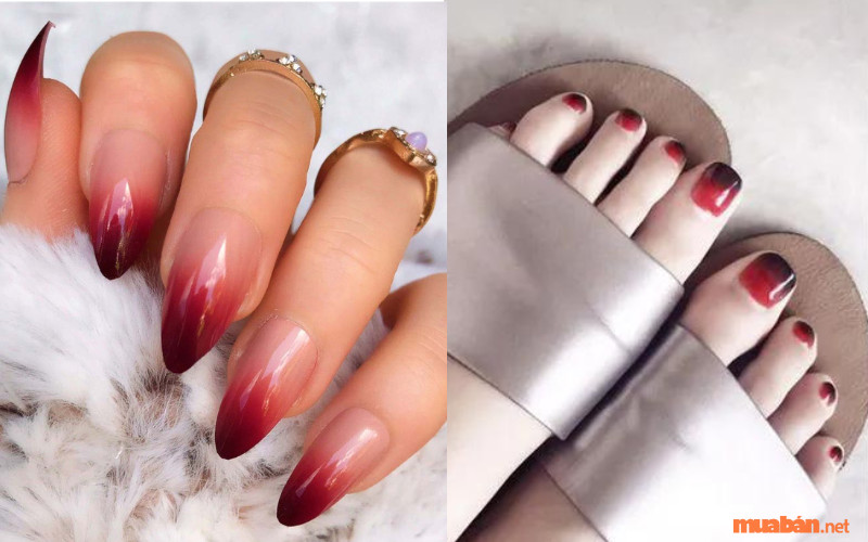 Top 16 mẫu nail màu đỏ rượu quyến rũ, sang trọng