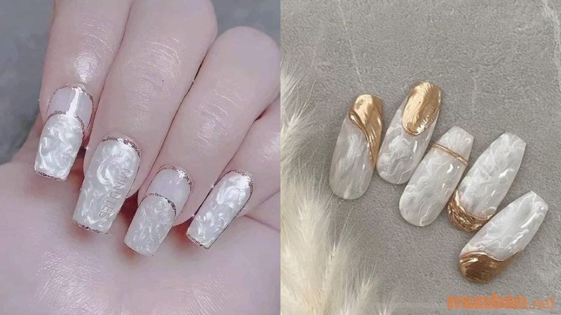 Top 10 mẫu nail cô dâu màu trắng nhẹ nhàng, sang trọng