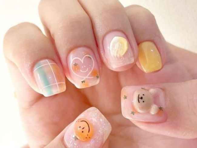 Top 50 mẫu nail Gấu Brown dễ thương cho phái đẹp