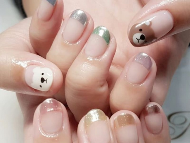 Top 50 mẫu nail Gấu Brown dễ thương cho phái đẹp