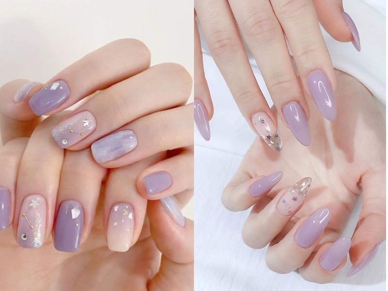 15+ Mẫu Nail Tím Đẹp Phong Cách Nhất Hiện Nay