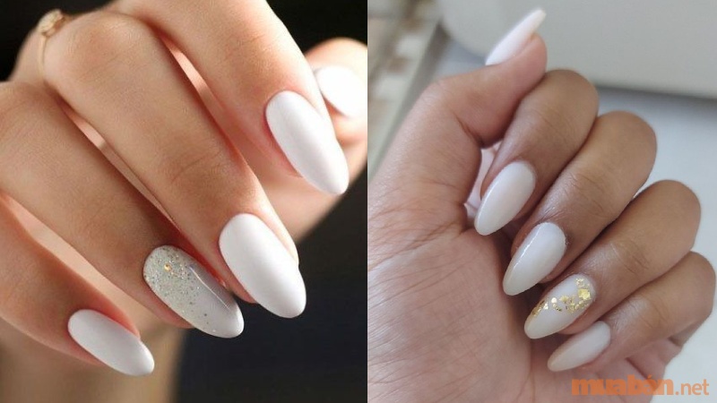 Top 10 mẫu nail cô dâu màu trắng nhẹ nhàng, sang trọng