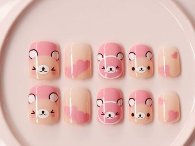 Top 50 mẫu nail Gấu Brown dễ thương cho phái đẹp